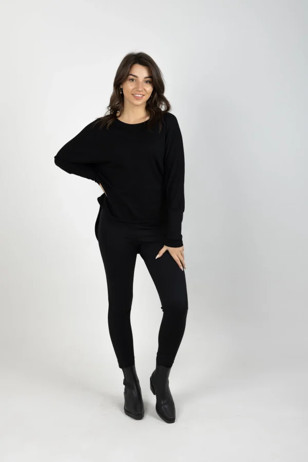 Sweaters & Knitwear-BLANK SPACE LABEL LUCY MERINO BLACK
