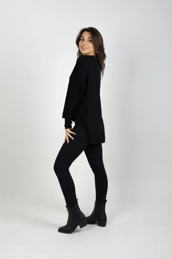 Sweaters & Knitwear-BLANK SPACE LABEL LUCY MERINO BLACK