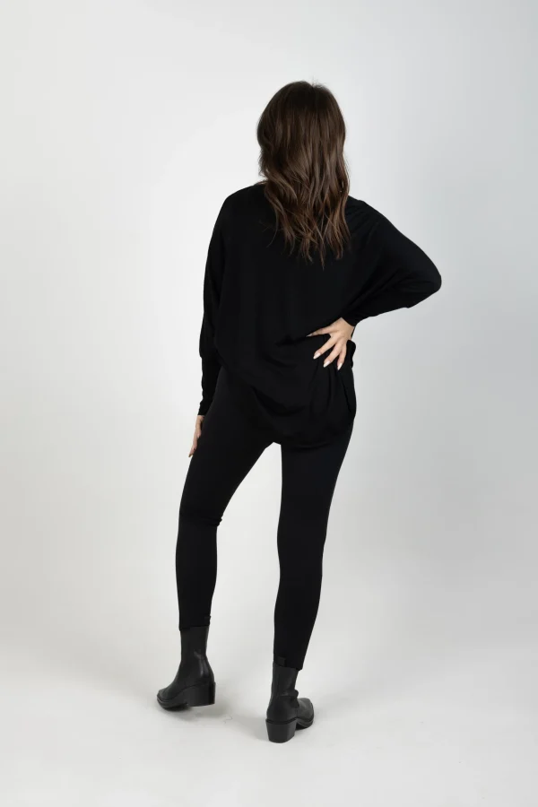 Sweaters & Knitwear-BLANK SPACE LABEL LUCY MERINO BLACK