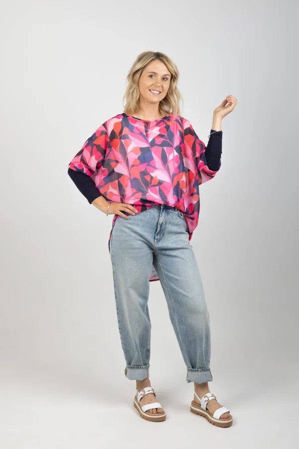 Shirts & Tops-BLANK SPACE LABEL LUCY TOP CRIMSON CRAZE