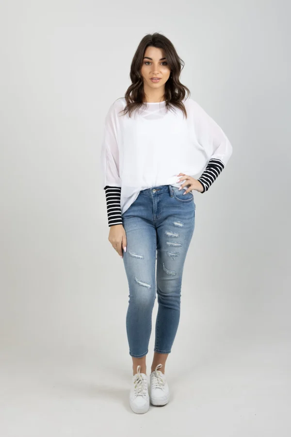 Shirts & Tops-BLANK SPACE LABEL LUCY TOP WHITE