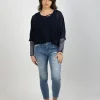 Shirts & Tops-BLANK SPACE LABEL LUCY TOP BLUE NOIR