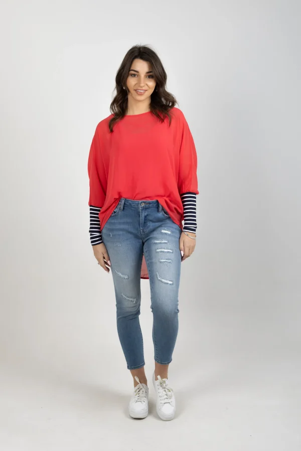 Shirts & Tops-BLANK SPACE LABEL LUCY TOP CORAL