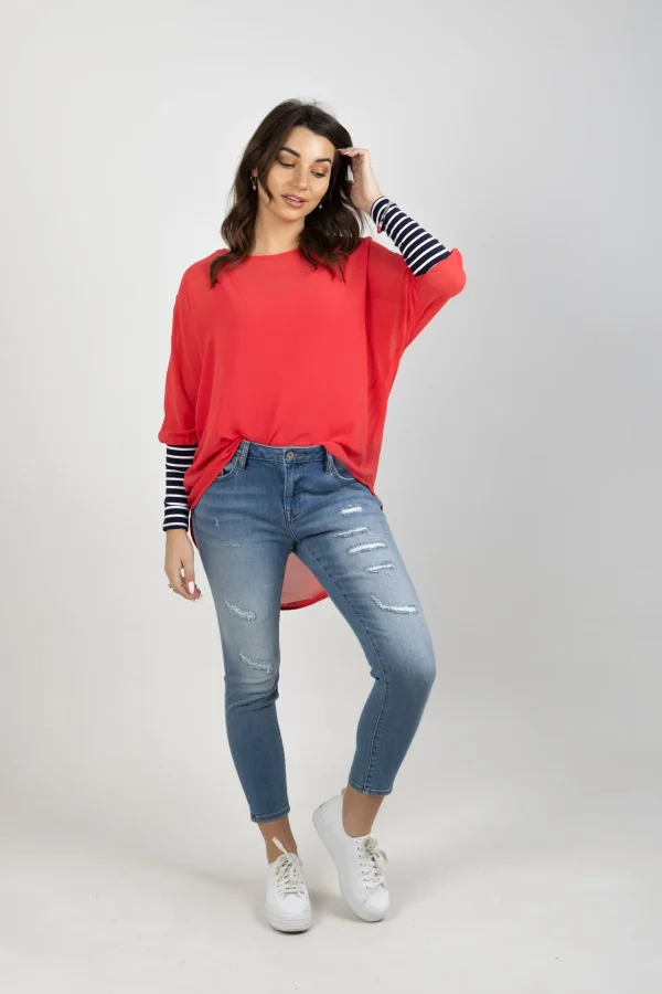Shirts & Tops-BLANK SPACE LABEL LUCY TOP CORAL