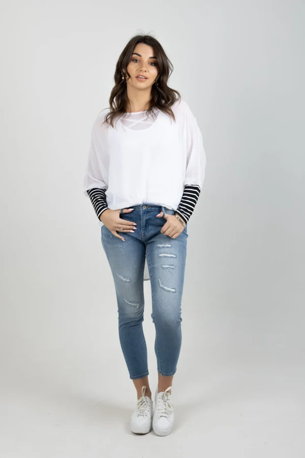 Shirts & Tops-BLANK SPACE LABEL LUCY TOP WHITE