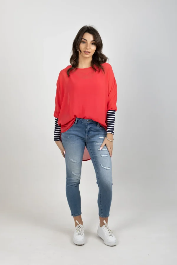Shirts & Tops-BLANK SPACE LABEL LUCY TOP CORAL