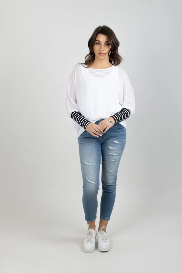 Shirts & Tops-BLANK SPACE LABEL LUCY TOP WHITE