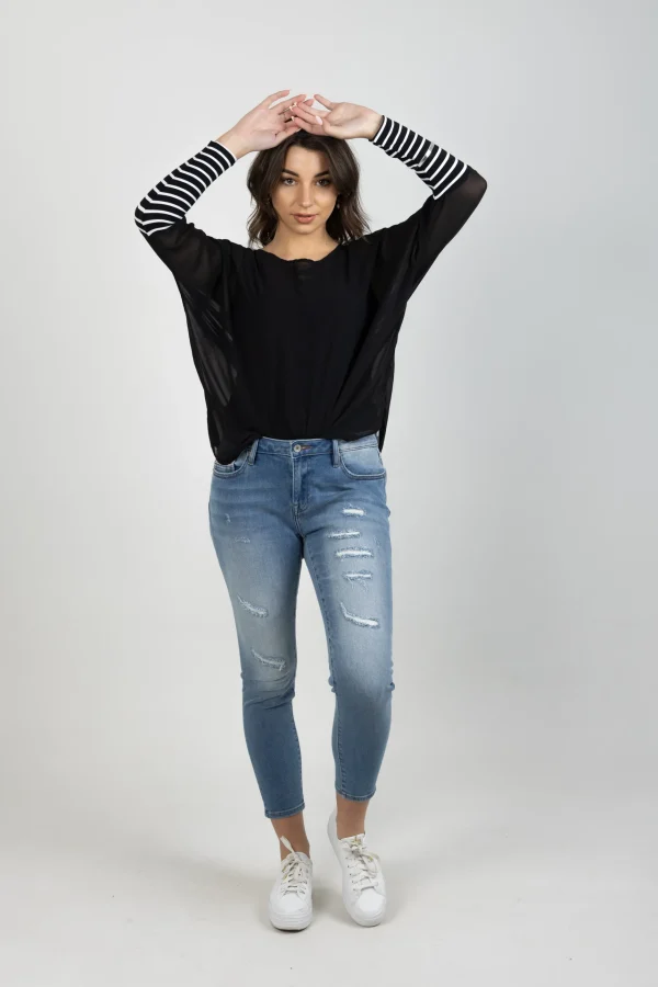 Shirts & Tops-BLANK SPACE LABEL LUCY TOP BLACK