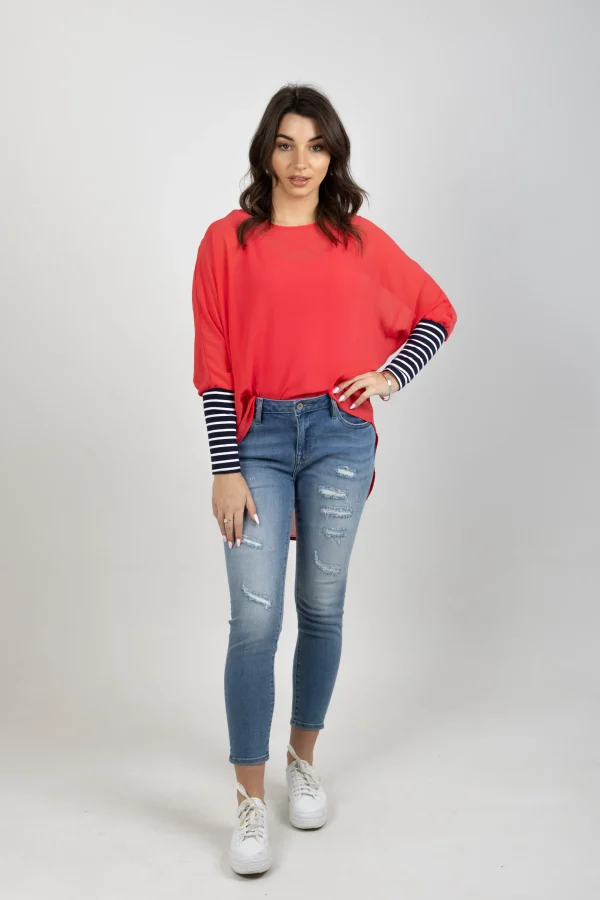 Shirts & Tops-BLANK SPACE LABEL LUCY TOP CORAL
