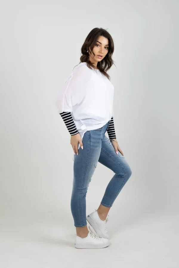 Shirts & Tops-BLANK SPACE LABEL LUCY TOP WHITE