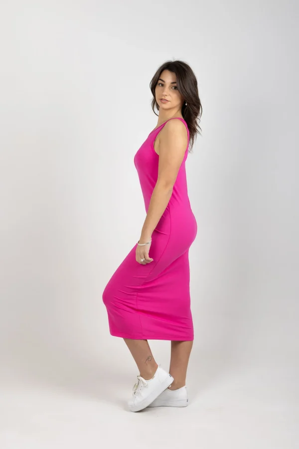 Dresses-BLANK SPACE LABEL MONTANA DRESS FLAMINGO