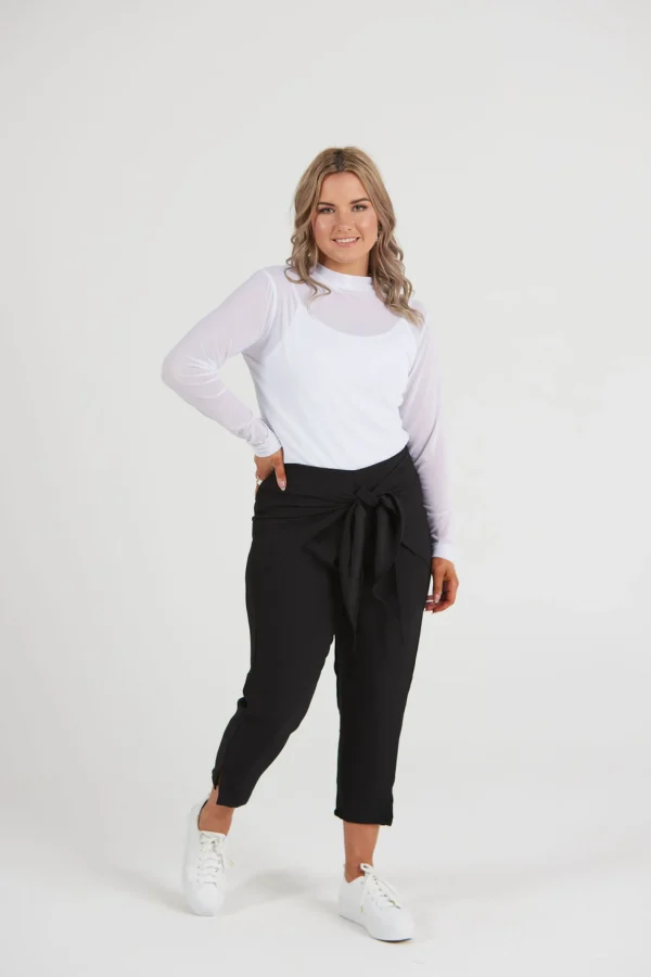 Pants-BLANK SPACE LABEL OLIVIA PANT BLACK