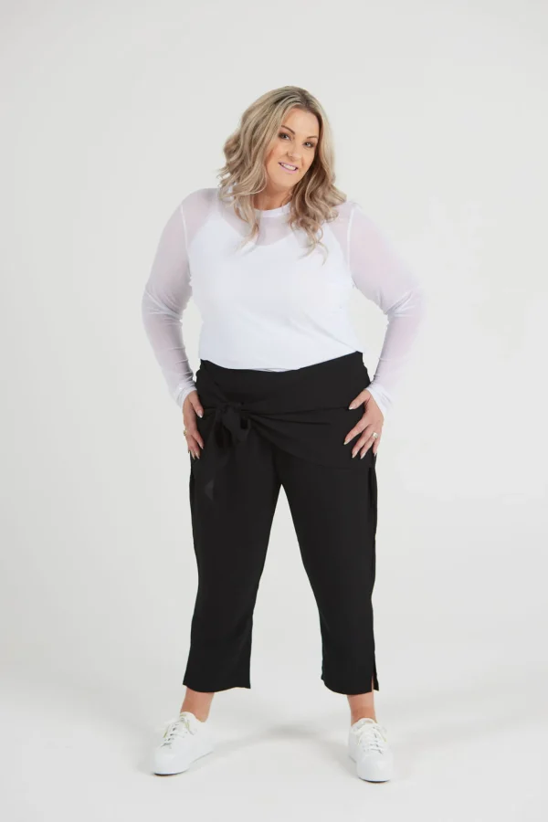 Pants-BLANK SPACE LABEL OLIVIA PANT BLACK