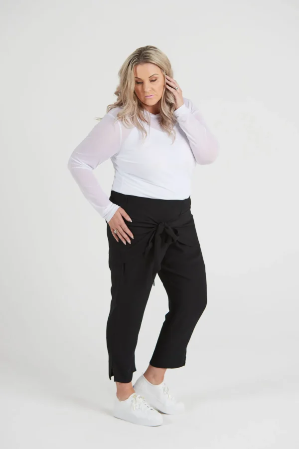 Pants-BLANK SPACE LABEL OLIVIA PANT BLACK