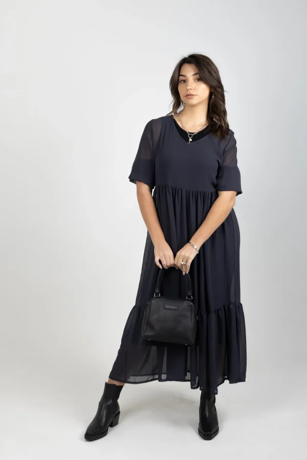 Dresses-BLANK SPACE LABEL REBECCA DRESS GRAPHITE