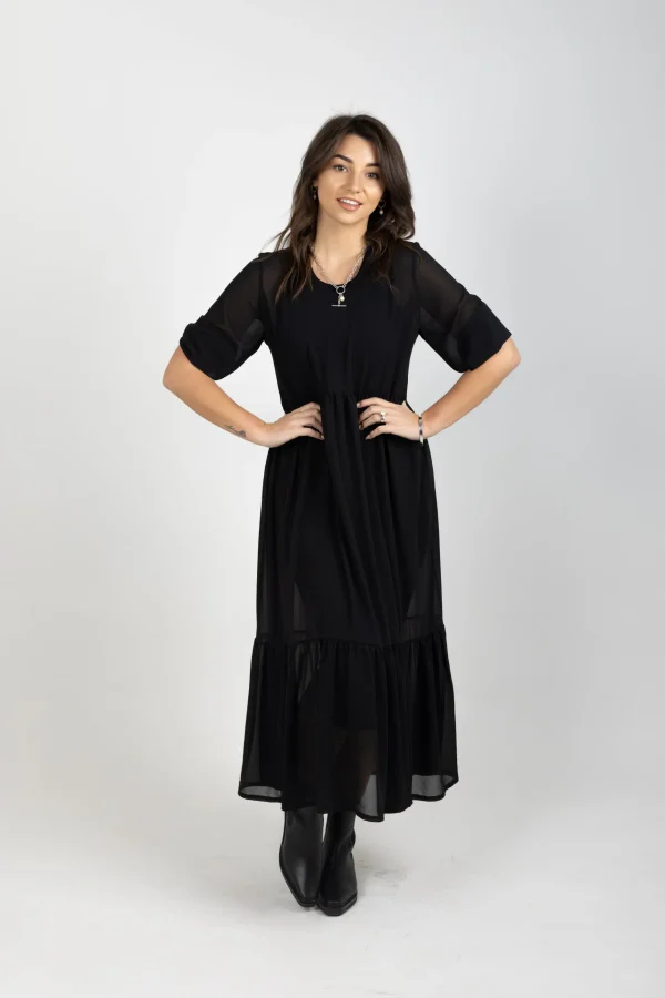 Dresses-BLANK SPACE LABEL REBECCA DRESS BLACK