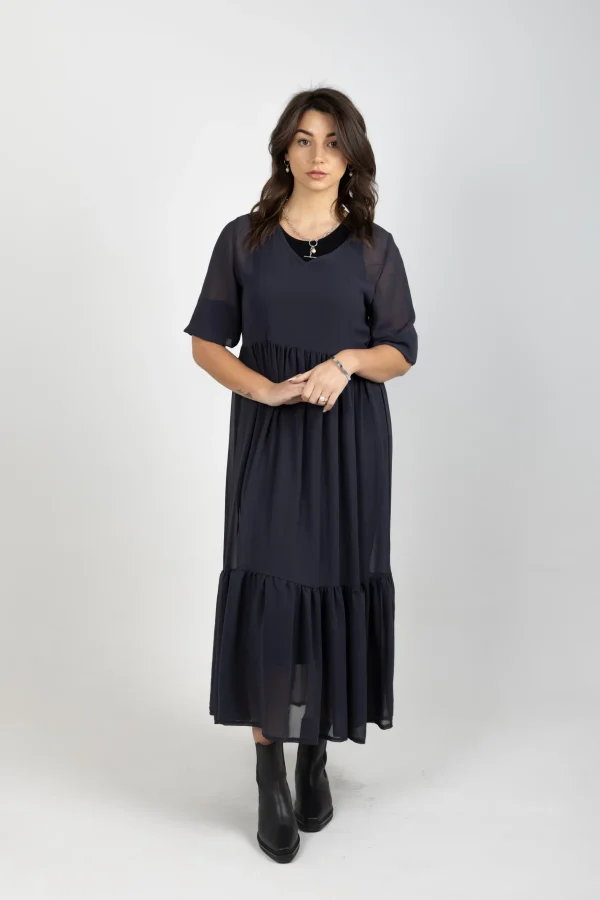 Dresses-BLANK SPACE LABEL REBECCA DRESS GRAPHITE