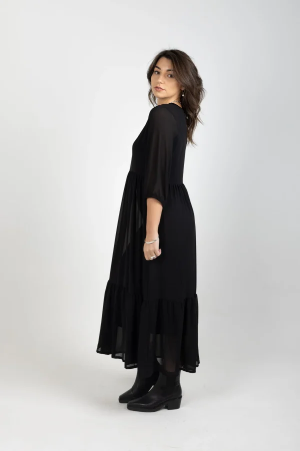 Dresses-BLANK SPACE LABEL REBECCA DRESS BLACK