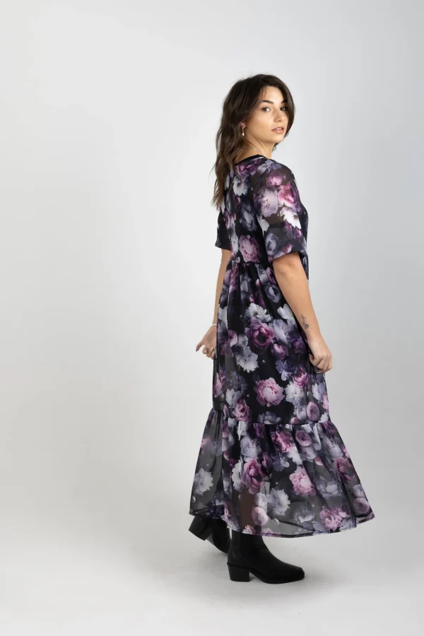 Dresses-BLANK SPACE LABEL REBECCA DRESS MOONLIGHT GARDEN