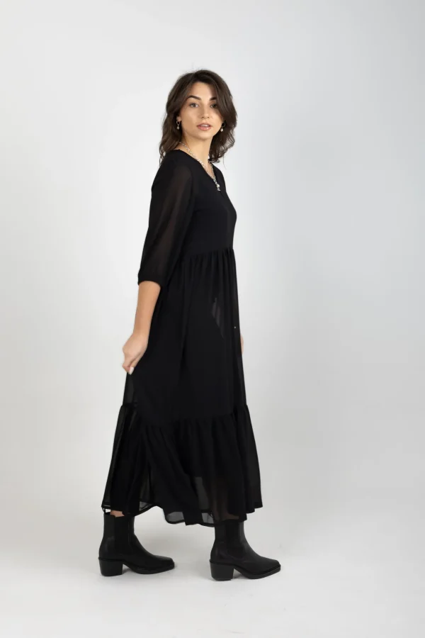 Dresses-BLANK SPACE LABEL REBECCA DRESS BLACK