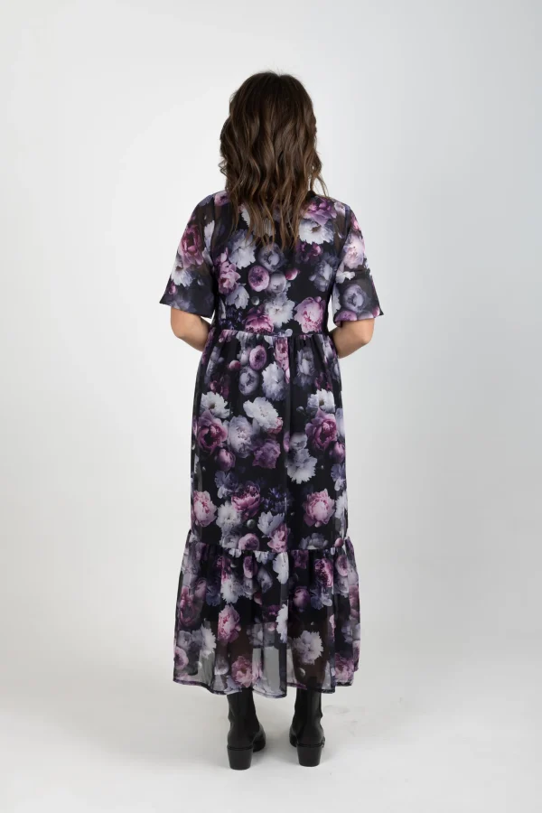 Dresses-BLANK SPACE LABEL REBECCA DRESS MOONLIGHT GARDEN