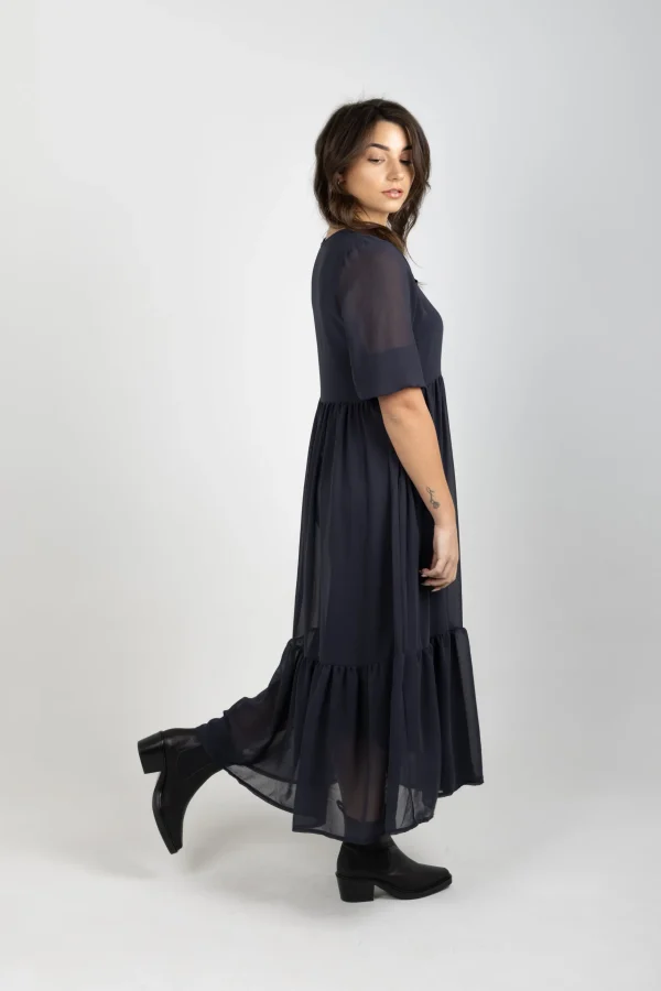 Dresses-BLANK SPACE LABEL REBECCA DRESS GRAPHITE