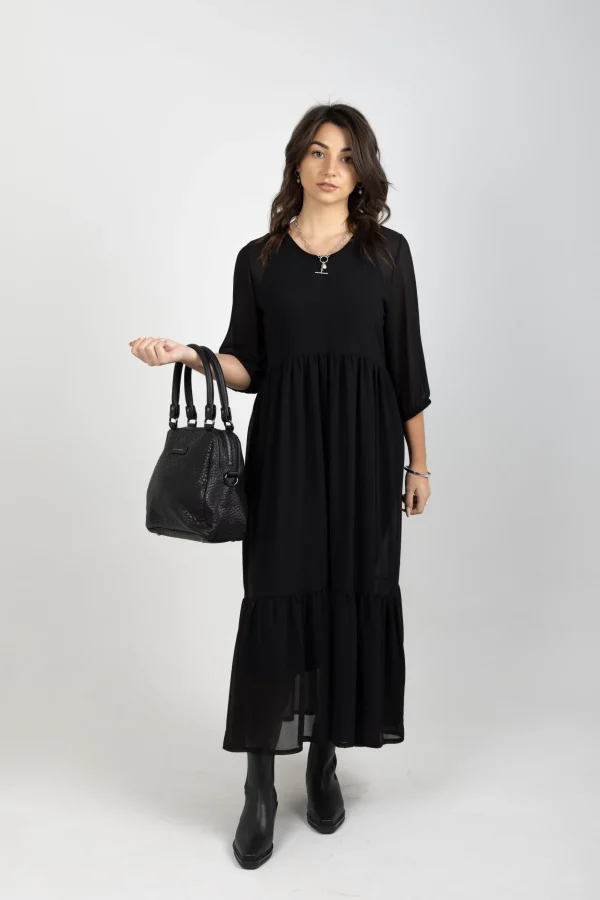 Dresses-BLANK SPACE LABEL REBECCA DRESS BLACK