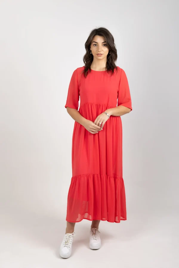 Dresses-BLANK SPACE LABEL RUBY DRESS CORAL