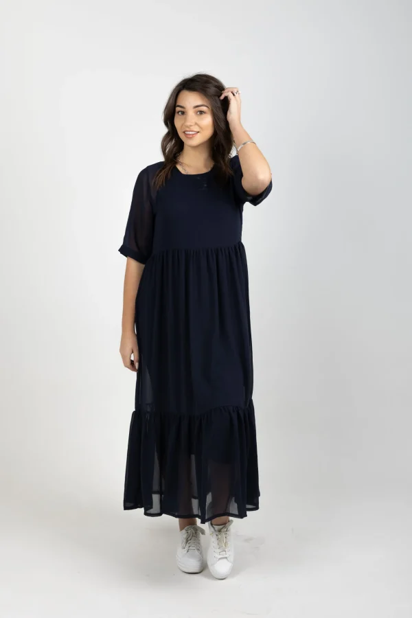 Dresses-BLANK SPACE LABEL RUBY DRESS BLUE NOIR