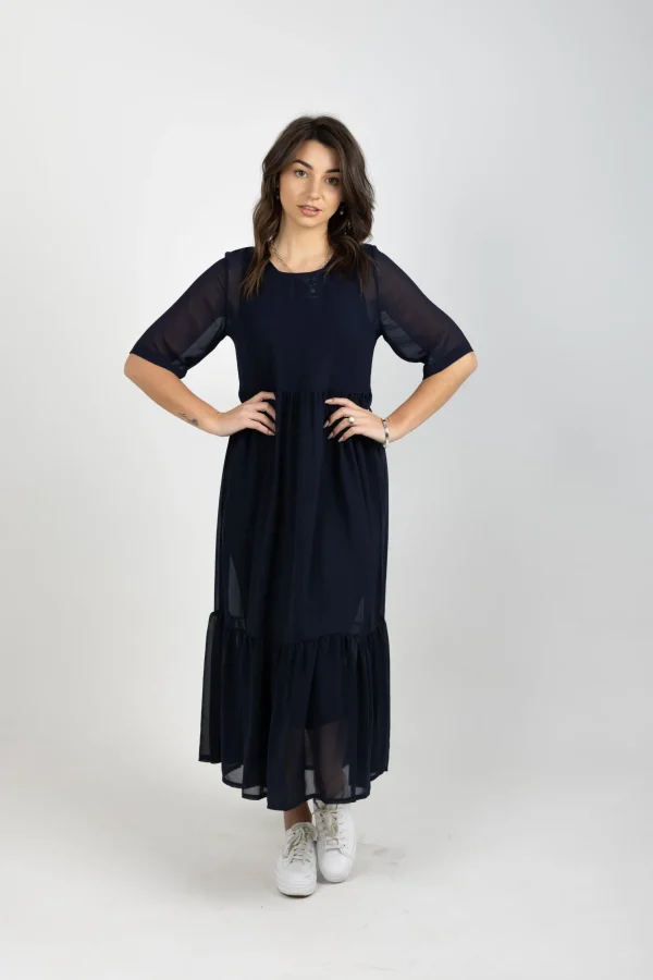 Dresses-BLANK SPACE LABEL RUBY DRESS BLUE NOIR