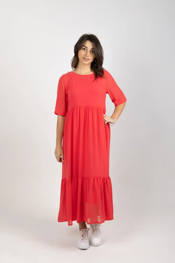 Dresses-BLANK SPACE LABEL RUBY DRESS CORAL