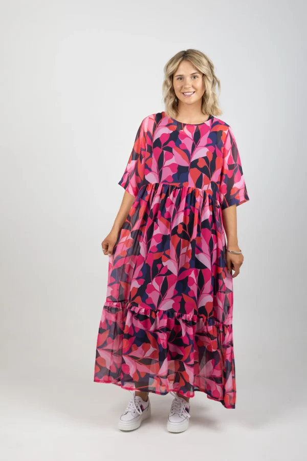 Dresses-BLANK SPACE LABEL RUBY DRESS CRIMSON CRAZE