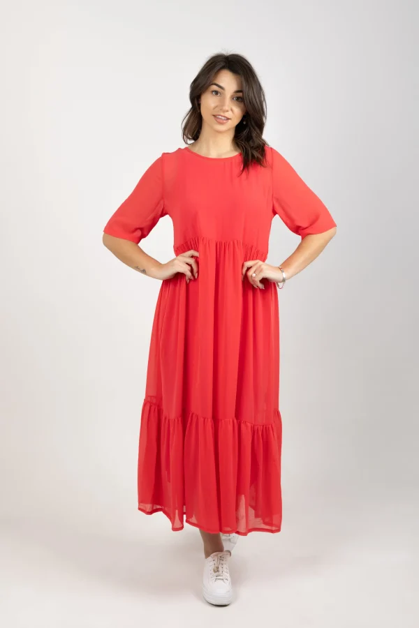 Dresses-BLANK SPACE LABEL RUBY DRESS CORAL