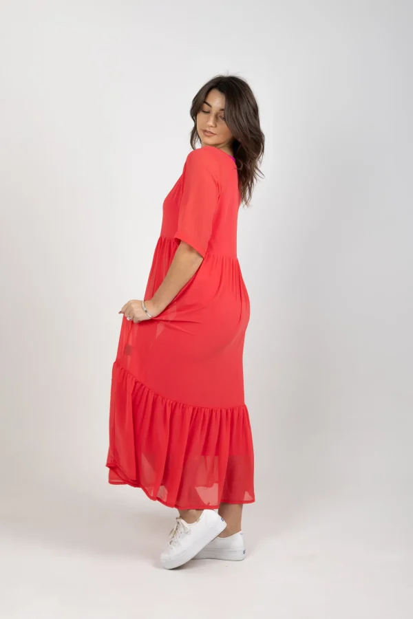 Dresses-BLANK SPACE LABEL RUBY DRESS CORAL