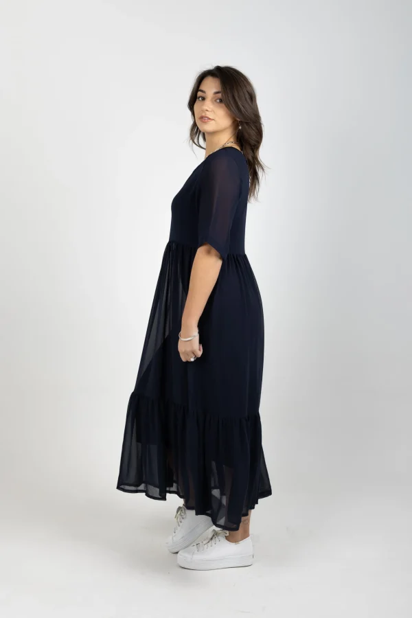 Dresses-BLANK SPACE LABEL RUBY DRESS BLUE NOIR