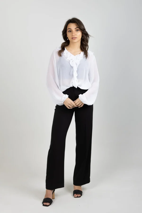 Shirts & Tops-BLANK SPACE LABEL SARAH TOP WHITE