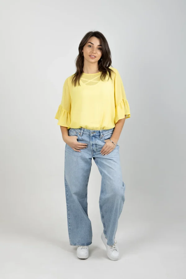 Shirts & Tops-BLANK SPACE LABEL SASHA TOP CITRINE