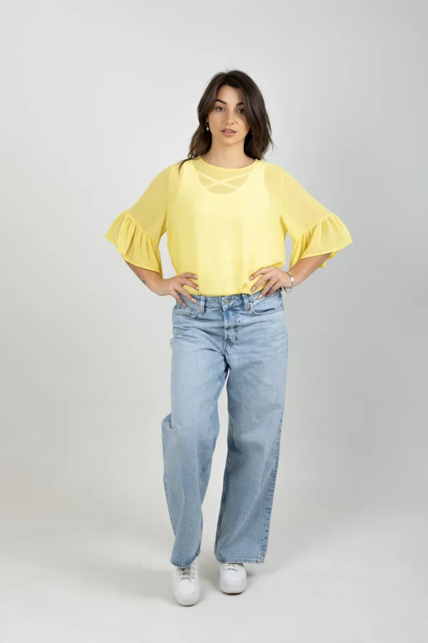Shirts & Tops-BLANK SPACE LABEL SASHA TOP CITRINE