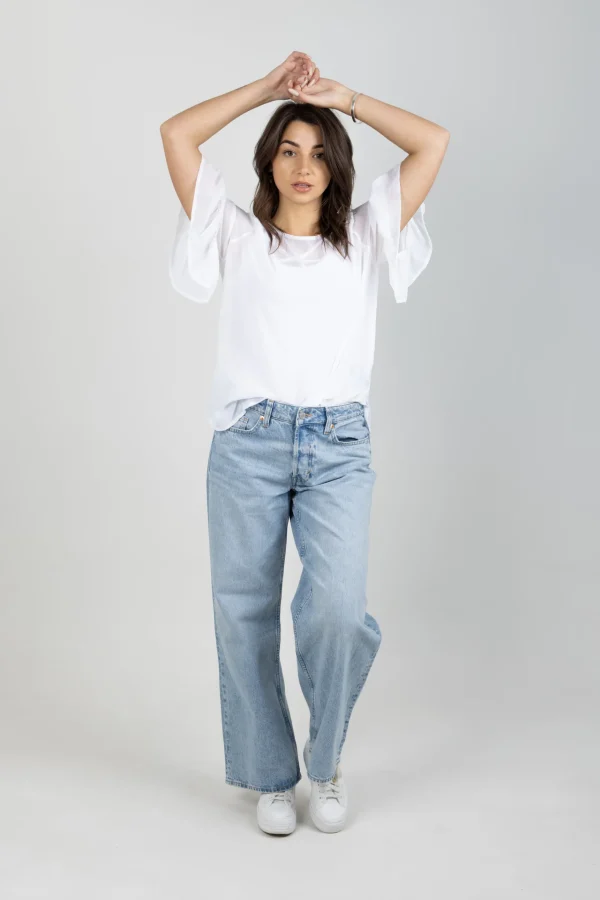 Shirts & Tops-BLANK SPACE LABEL SASHA TOP WHITE