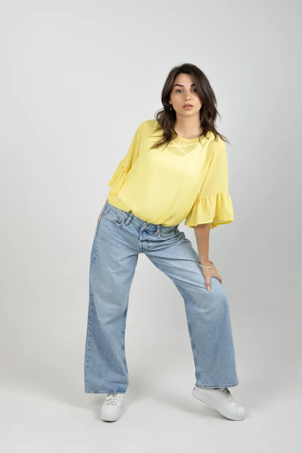 Shirts & Tops-BLANK SPACE LABEL SASHA TOP CITRINE