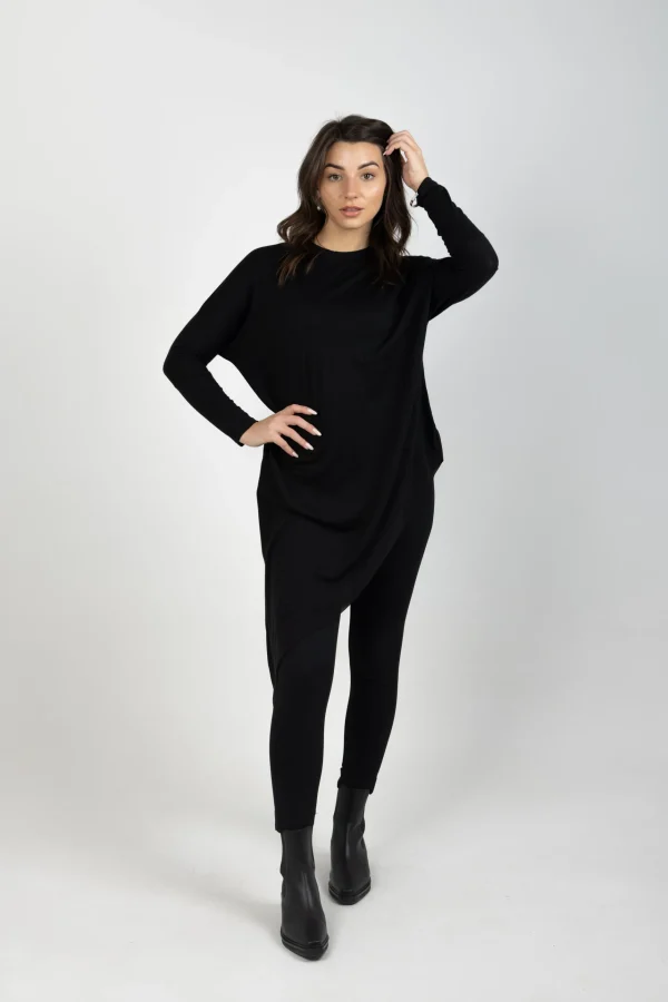 Sweaters & Knitwear-BLANK SPACE LABEL SOPHIE MERINO BLACK