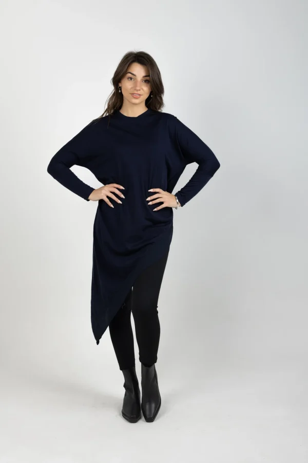 Sweaters & Knitwear-BLANK SPACE LABEL SOPHIE MERINO NAVY