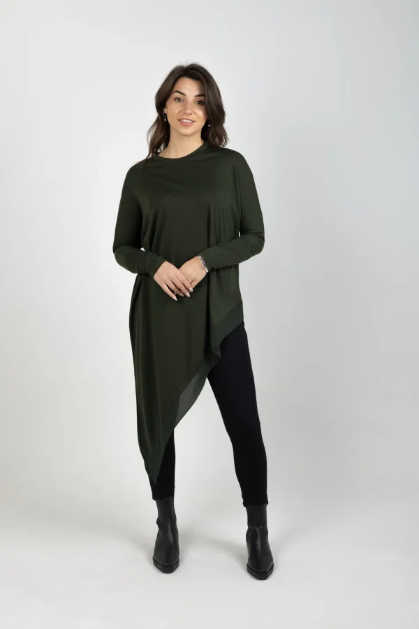Sweaters & Knitwear-BLANK SPACE LABEL SOPHIE MERINO KHAKI
