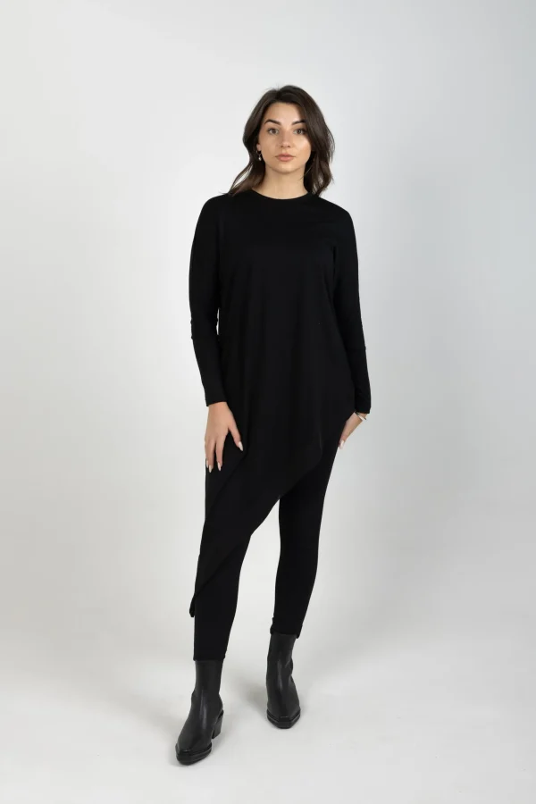 Sweaters & Knitwear-BLANK SPACE LABEL SOPHIE MERINO BLACK