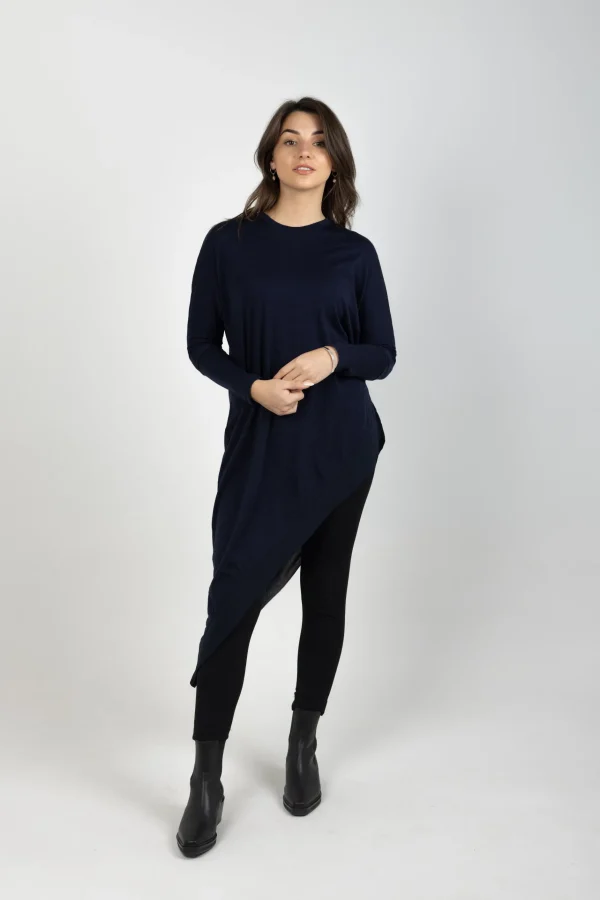 Sweaters & Knitwear-BLANK SPACE LABEL SOPHIE MERINO NAVY