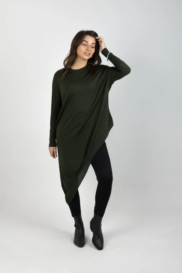 Sweaters & Knitwear-BLANK SPACE LABEL SOPHIE MERINO KHAKI