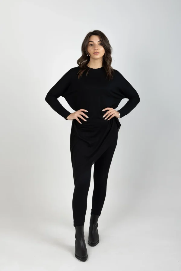 Sweaters & Knitwear-BLANK SPACE LABEL SOPHIE MERINO BLACK
