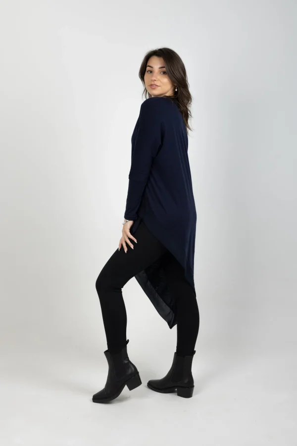 Sweaters & Knitwear-BLANK SPACE LABEL SOPHIE MERINO NAVY