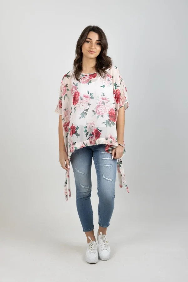 Shirts & Tops-BLANK SPACE LABEL SWIFT TOP SECRET GARDEN IVORY