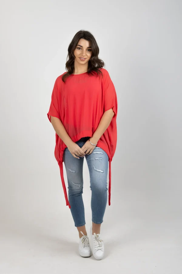 Shirts & Tops-BLANK SPACE LABEL SWIFT TOP CORAL